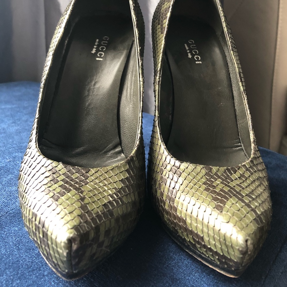 Gucci Python Snakeskin Heels - Picture 5 of 7